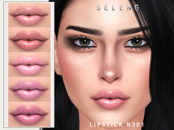 Sims 4 — Lipstick N301 by Seleng — The lipstick has 15 colours and HQ compatible. Allowed for teen, young adult, adult