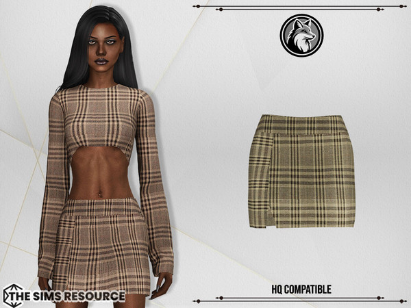 Sims 4 — Kalia Set Skirt by ForLima — 4 Colors