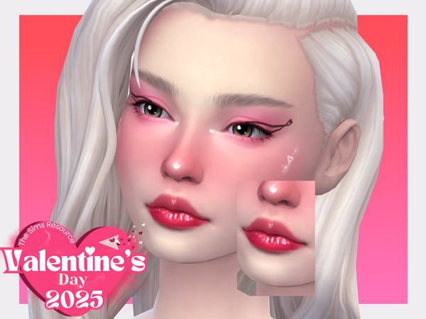 Sims 4 — Valentines25 Lipgloss by Sagittariah — base game compatible, 7 swatches, properly tagged, enabled for all