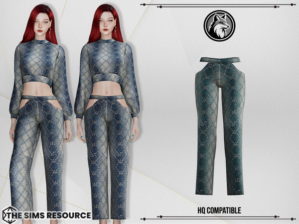 Sims 4 — Sadie Set Jeans by ForLima — 6 Colors