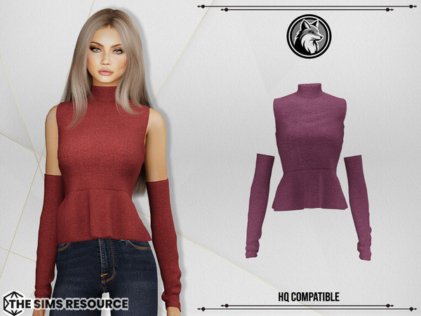Sims 4 — Maria Top by ForLima — 6 Colors