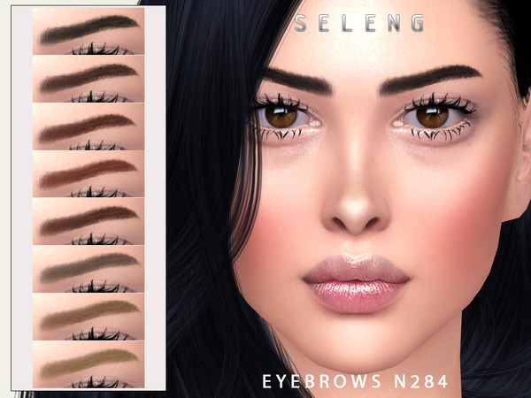 Sims 4 — Eyebrows N284 by Seleng — The eyebrows has 21 colours and HQ compatible. Allowed for teen, young adult, adult