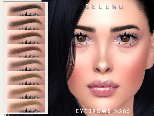 Sims 4 — Eyebrows N285 by Seleng — The eyebrows has 21 colours and HQ compatible. Allowed for teen, young adult, adult