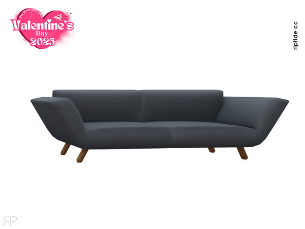 Sims 4 — Riptide-CC Valentines Embrace Collection Three Seater Sofa by Riptidecc — The Valentines Embrace Collection