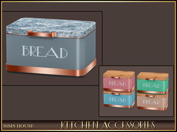Sims 4 — Sims House BREAD BIN | KITCHEN ACCESSORIES by Sims_House — KITCHEN ACCESSORIES