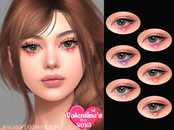 Sims 4 — Eyeliner A214 by ANGISSI — PREVIEWS MADE USING HQ MODE Makeup category