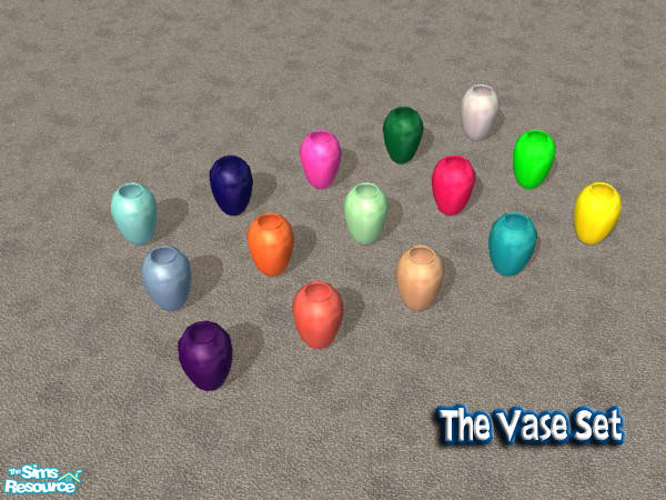 Sims 2 — The Vase Set by simmyfan2852 — Includes fifteen recolors of a Maxis vase.