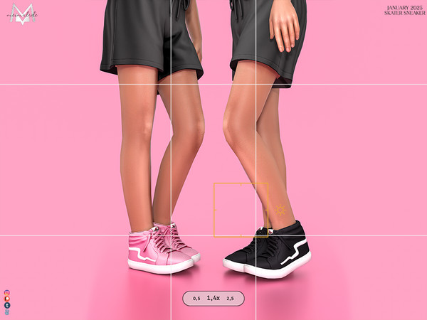 Sims 4 — [PATREON] Skater Sneakers (Child) by Mermalade — New Mesh
