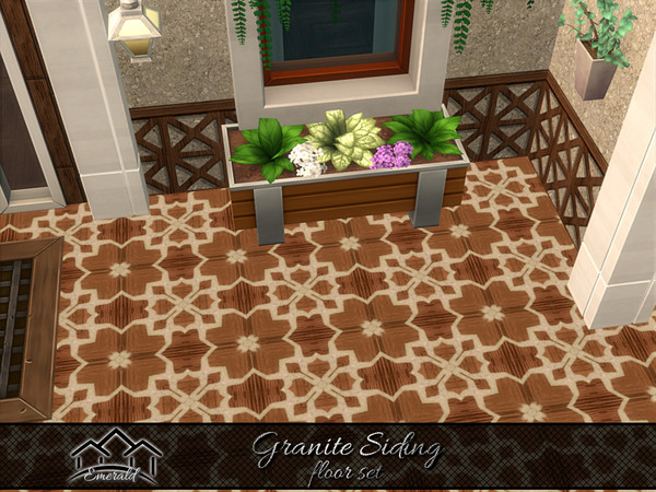 Sims 4 — Granite Siding floor4 by Emerald — Granite siding natural beauty widely used for exterior weathering