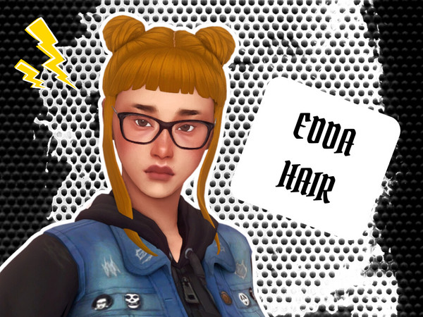Sims 4 — edda hair recolour - anarchy (MESH NEEDED) by xvoidsimsx — requires the mesh by msqsims to show up in your
