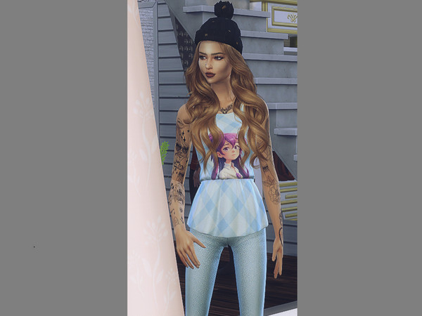 Sims 4 — Set sims 4 by Simsska — Includes, hat