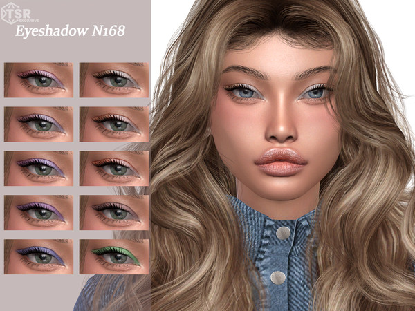 Sims 4 — Eyeshadow N168 by Layla — Previews were made using HQ Mod