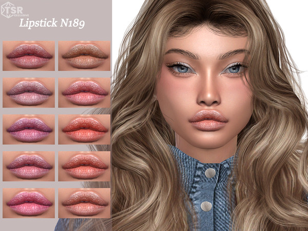 Sims 4 — Lipstick N189 by Layla — Previews were made using HQ Mod