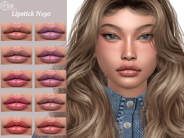 Sims 4 — Lipstick N190 by Layla — Previews were made using HQ Mod