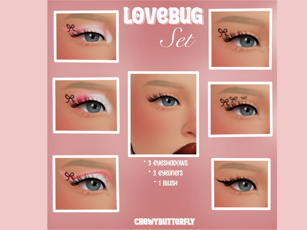 Sims 4 — [CB] Lovebug set - lingerie liner.package by chewybutterfly — 7 BGC items!