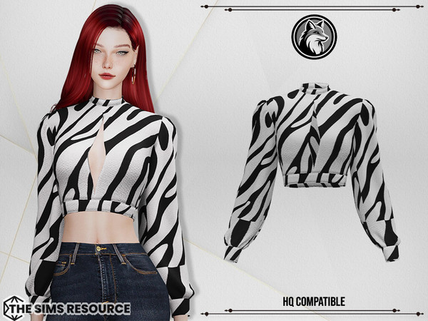 Sims 4 — Emma Top by ForLima — HQ Compatible