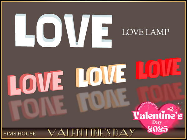 Sims 4 — Sims House LOVE LAMP | VALENTINE'S DAY by Sims_House — VALENTINE'S DAY