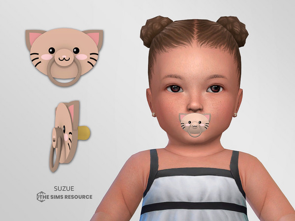 Sims 4 — Cat Pacifier Infant by Suzue — New Mesh (Suzue)