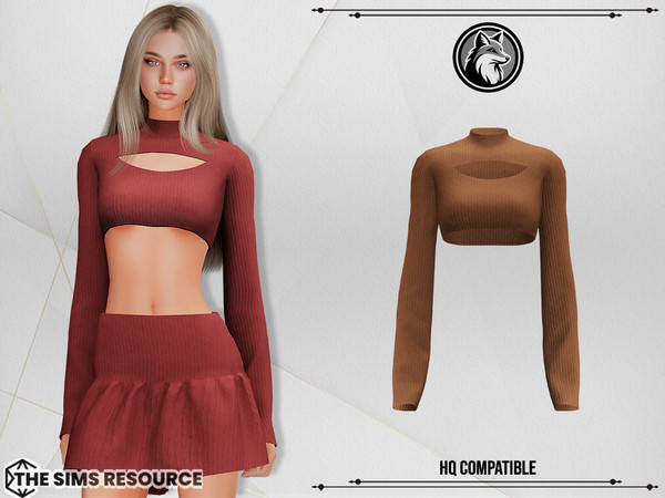 Sims 4 — Lena Set Top by ForLima — 6 Colors