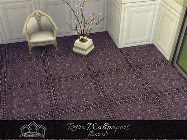 Sims 4 — Retro Wallpapers floor2 by Emerald — Retro wallpapers designs will capture decades past and bring to mind