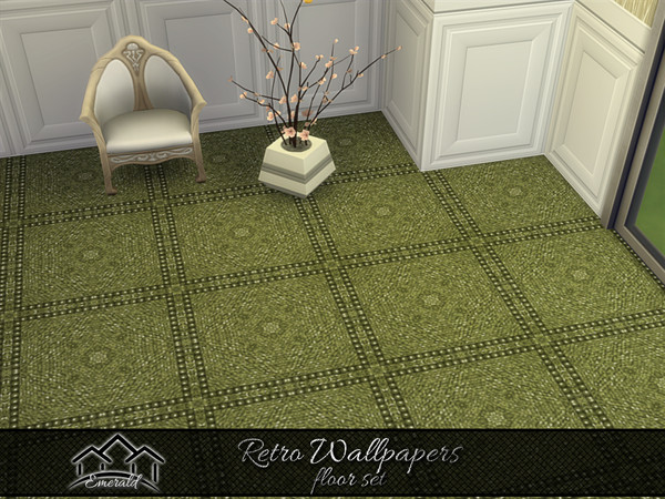 Sims 4 — Retro Wallpapers floor4 by Emerald — Retro wallpapers designs will capture decades past and bring to mind