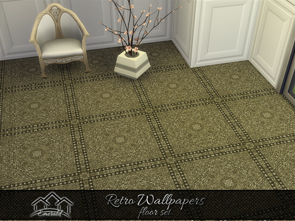 Sims 4 — Retro Wallpapers floor5 by Emerald — Retro wallpapers designs will capture decades past and bring to mind
