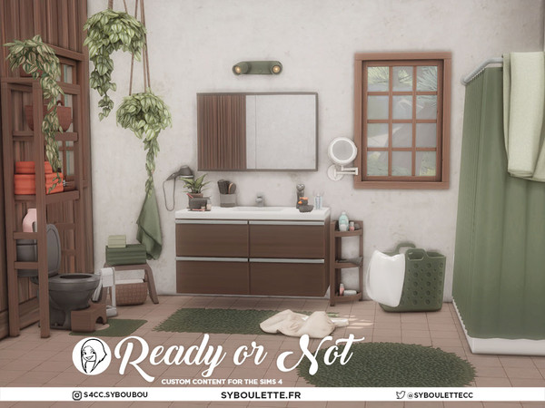 Sims 4 — Ready Or Not - Wall towel by Syboubou — Ready Or Not is all about simplicity and casual realism, with Maxis