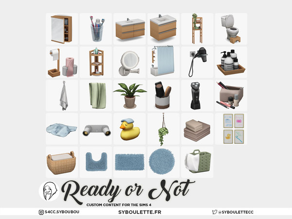 Sims 4 — Ready Or Not - Hair dryer | blower by Syboubou — Ready Or Not is all about simplicity and casual realism, with