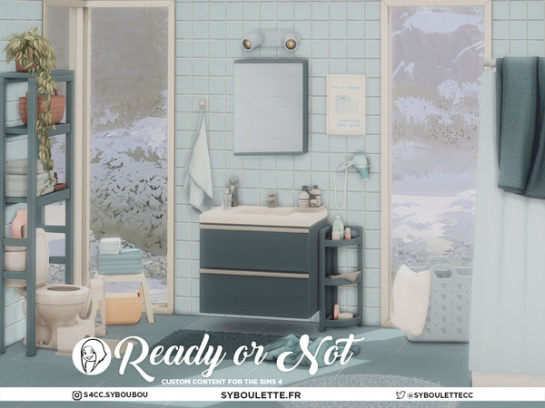 Sims 4 — Ready Or Not - Bath Towel by Syboubou — Ready Or Not is all about simplicity and casual realism, with Maxis