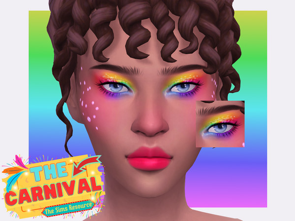Sims 4 — Carnival Craze Eyeshadow by Sagittariah — base game compatible, 5 swatches, properly tagged, enabled for all