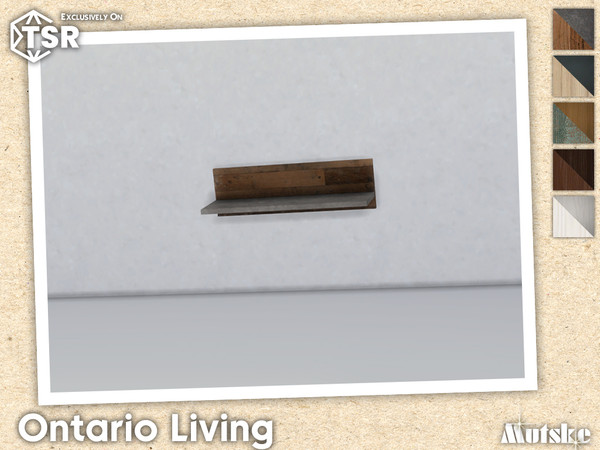 Sims 4 — Ontario Shelf 1x1 by Mutske — Ontario Livingroom set with seating, surface and more, some have slots to put