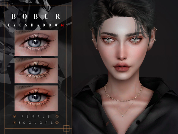 Sims 4 — Glitter Eye Shadow by Bobur2 — Eye shadow with glitter for female 8 colors I hope you like it