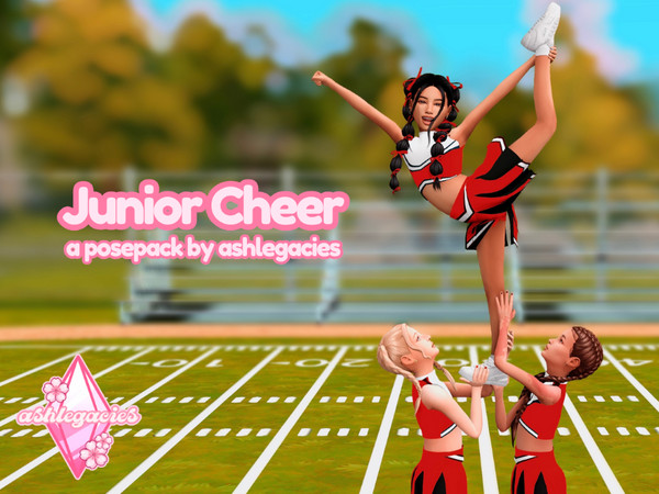 Sims 4 — Junior Cheer by ashlegacies — - Posepack for Children