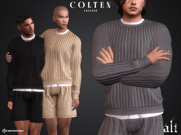 Sims 4 — COLTEN sweater by ali1 — Ribbed Sweater