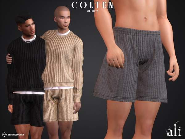 Sims 4 — COLTEN shorts by ali1 — Ribbed Shorts