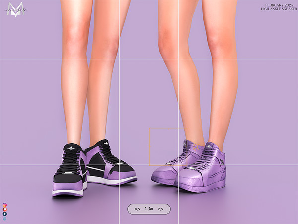 Sims 4 — [PATREON] High Ankle Sneaker (Female) by Mermalade — New Mesh