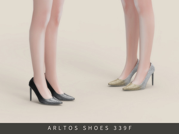 Sims 4 — Glitter heels by Arltos — 6 colors.