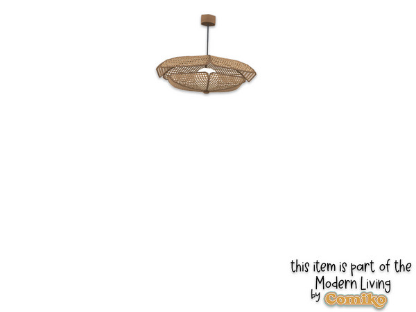 Sims 4 — Comiko Boho Bedroom Chandlier (short) by Comiko — Hi! Part 2 - Boho Bedroom Set is base game compatible and