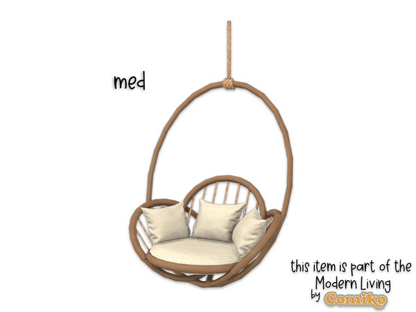 Sims 4 — Comiko Boho Bedroom Hanging Chair (medium) by Comiko — Hi! Part 2 - Boho Bedroom Set is base game compatible and