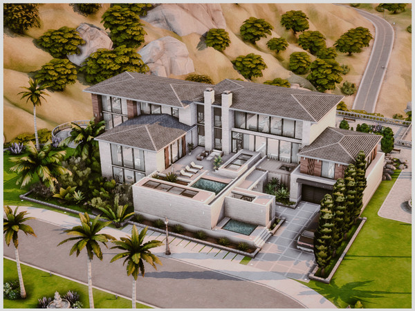 Sims 4 — MM Modern Contemporary 1 by Merin_Martini — My Sims 4 lots some are inspired random pictures that I found on the
