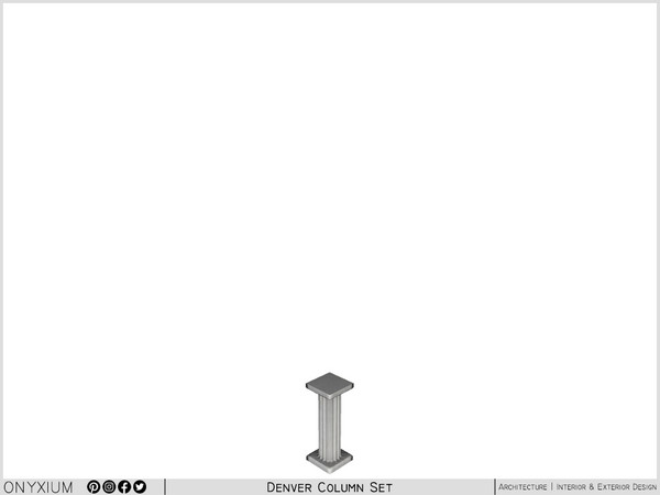 Sims 4 — Denver Decorative Column I by Onyxium — Onyxium@TSR Design Workshop Construction Decor Collection - Belong To