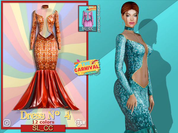 Sims 4 — TheCarnival_2025_Dress_4 by Mona — -New mesh-
