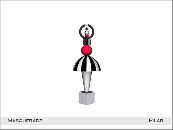 Sims 4 — Pilar Masquerades Sculpture2 by Pilar — Carnival touches in the bedroom