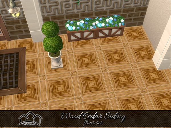 Sims 4 — Wood Cedar Siding floor1 by Emerald — Wood cedar naturally resists weather for interior and exterior