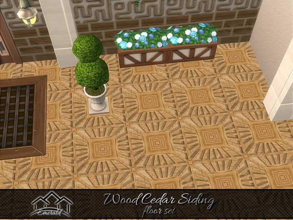 Sims 4 — Wood Cedar Siding floor4 by Emerald — Wood cedar naturally resists weather for interior and exterior
