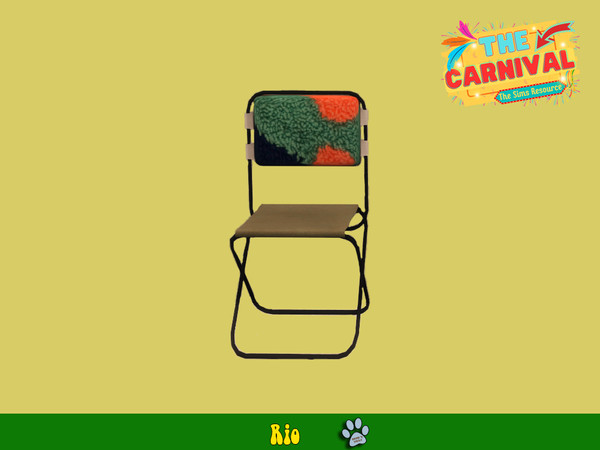 Sims 4 — Rio - Chair by siomisvault — Hello! I made this set based on Braziiiil a brother country of mine. I hope you