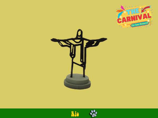 Sims 4 — Rio - Cristo do Corcovado by siomisvault — Hello! I made this set based on Braziiiil a brother country of mine.