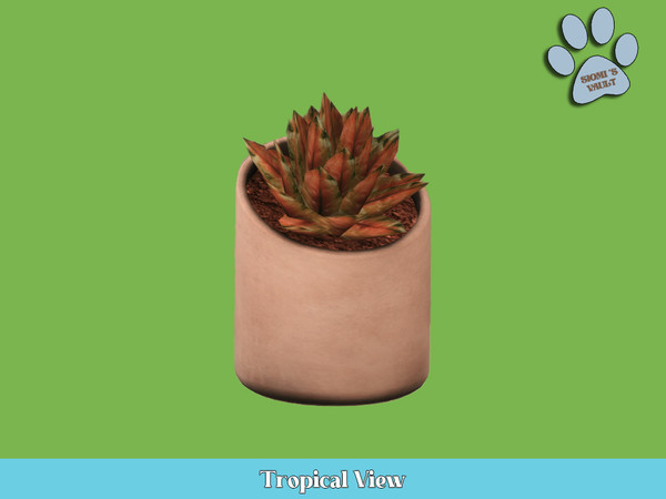 Sims 4 — Tropical View - Plant #03 by siomisvault — Tropical View is a set full of plants for all kind of rooms I hope
