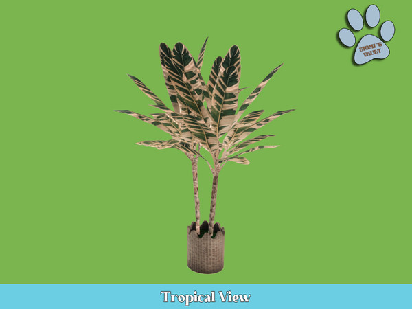 Sims 4 — Tropical View - Plant  #04 by siomisvault — Tropical View is a set full of plants for all kind of rooms I hope