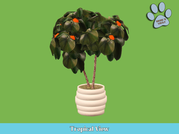 Sims 4 — Tropical View - Plant #06 by siomisvault — Tropical View is a set full of plants for all kind of rooms I hope